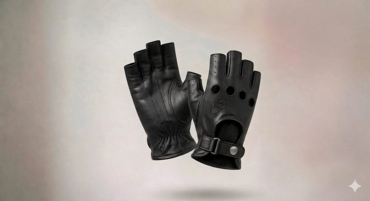 Xavi Hernández × Abadal leather driving gloves