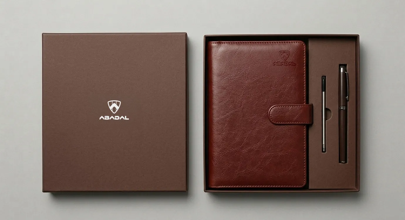 Abadal notebook and pen with case