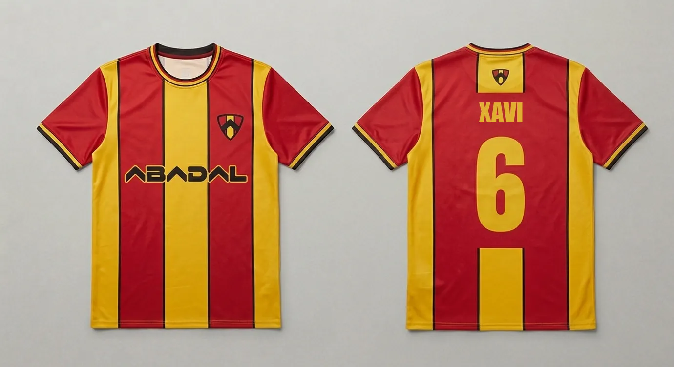 Xavi Hernández × Abadal football shirt